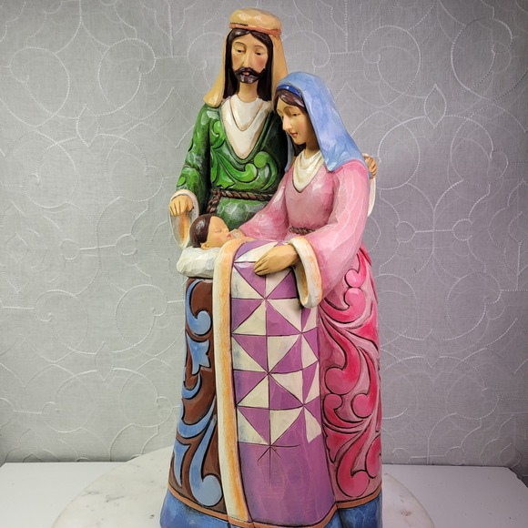 Jim Shore Holy Family Statue Nativity Figurine Holiday Living 2013 Collection - Picture 1 of 16